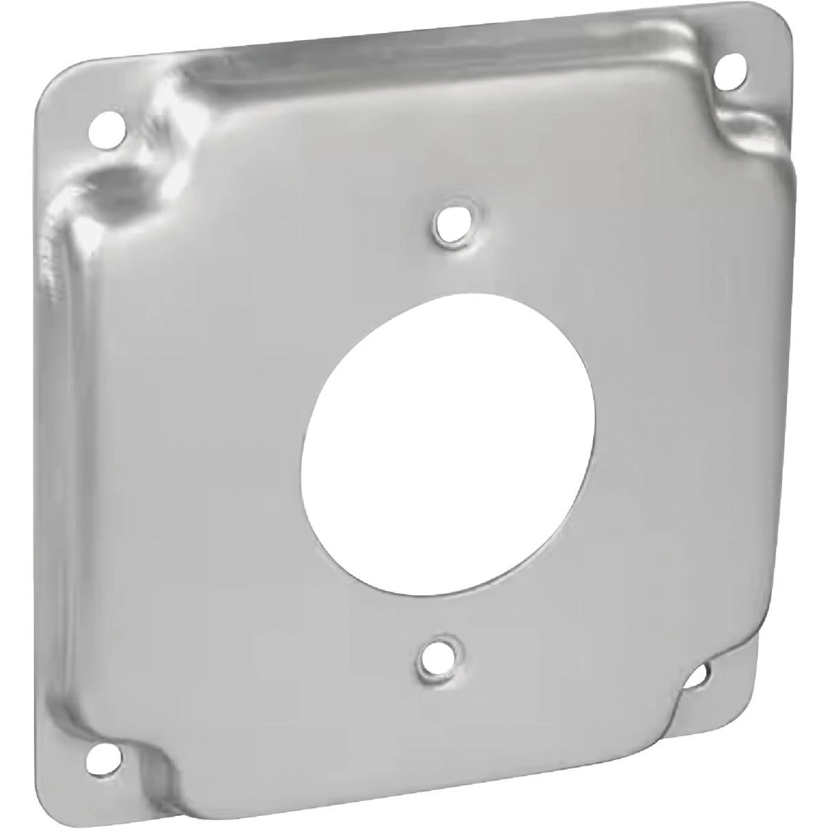 Southwire 1.62 In. Dia. Receptacle 4 In. x 4 In. Square Device Cover