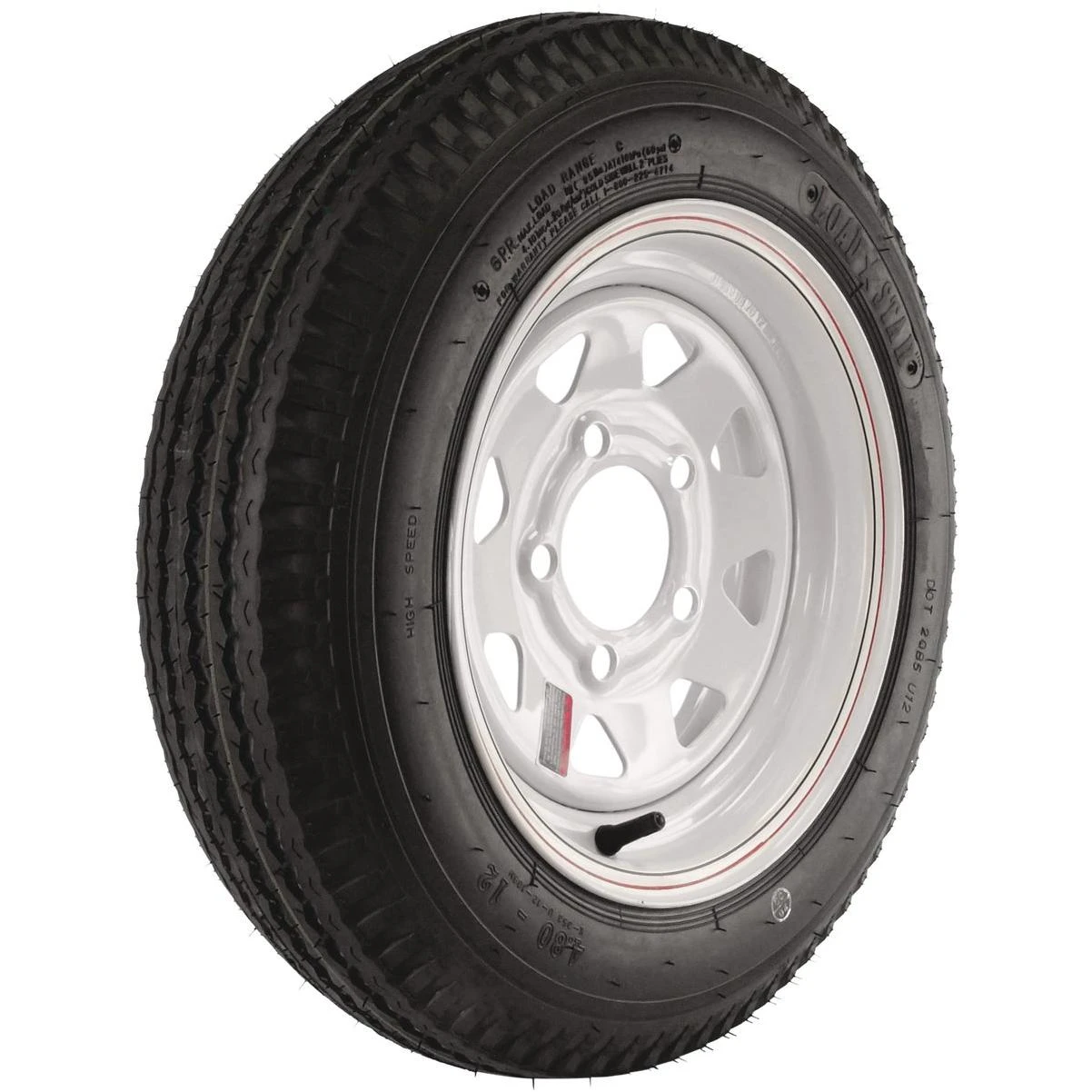 Kenda Loadstar Tire/Wheel Assembly 4.80-12 LRC Bias 5 Hole Assembly