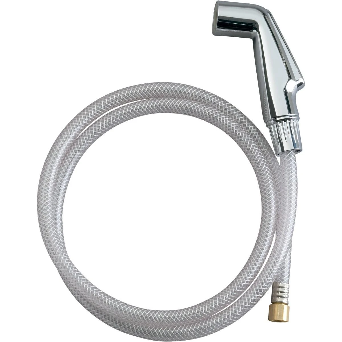 Kohler 1/4 In. x 18 Thread (NPSM) 50 In. Chrome Side Sprayer & Hose Assembly