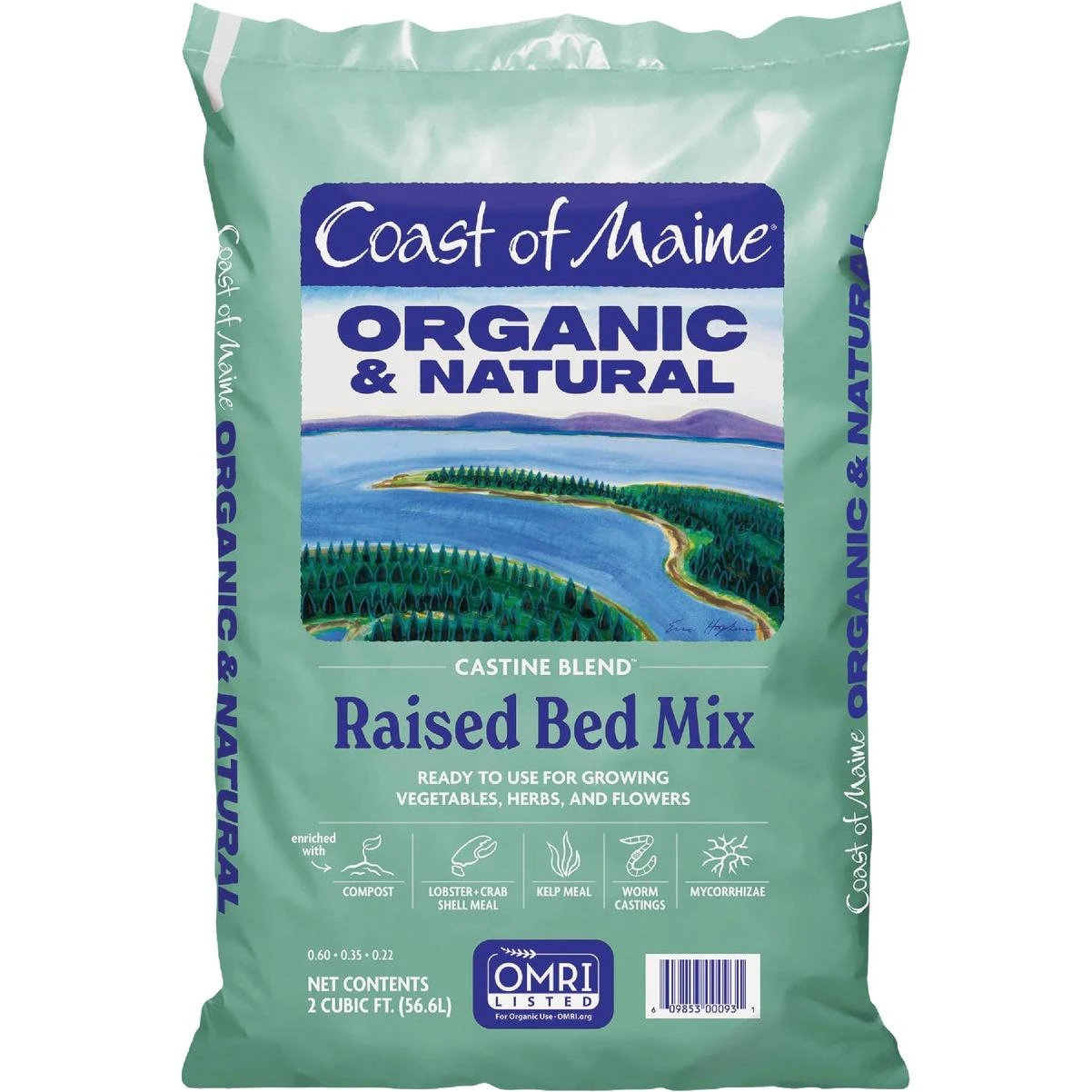 Coast of Maine Castine Blend 2 Cu. Ft. Organic Earthworm Raised Bed Mix