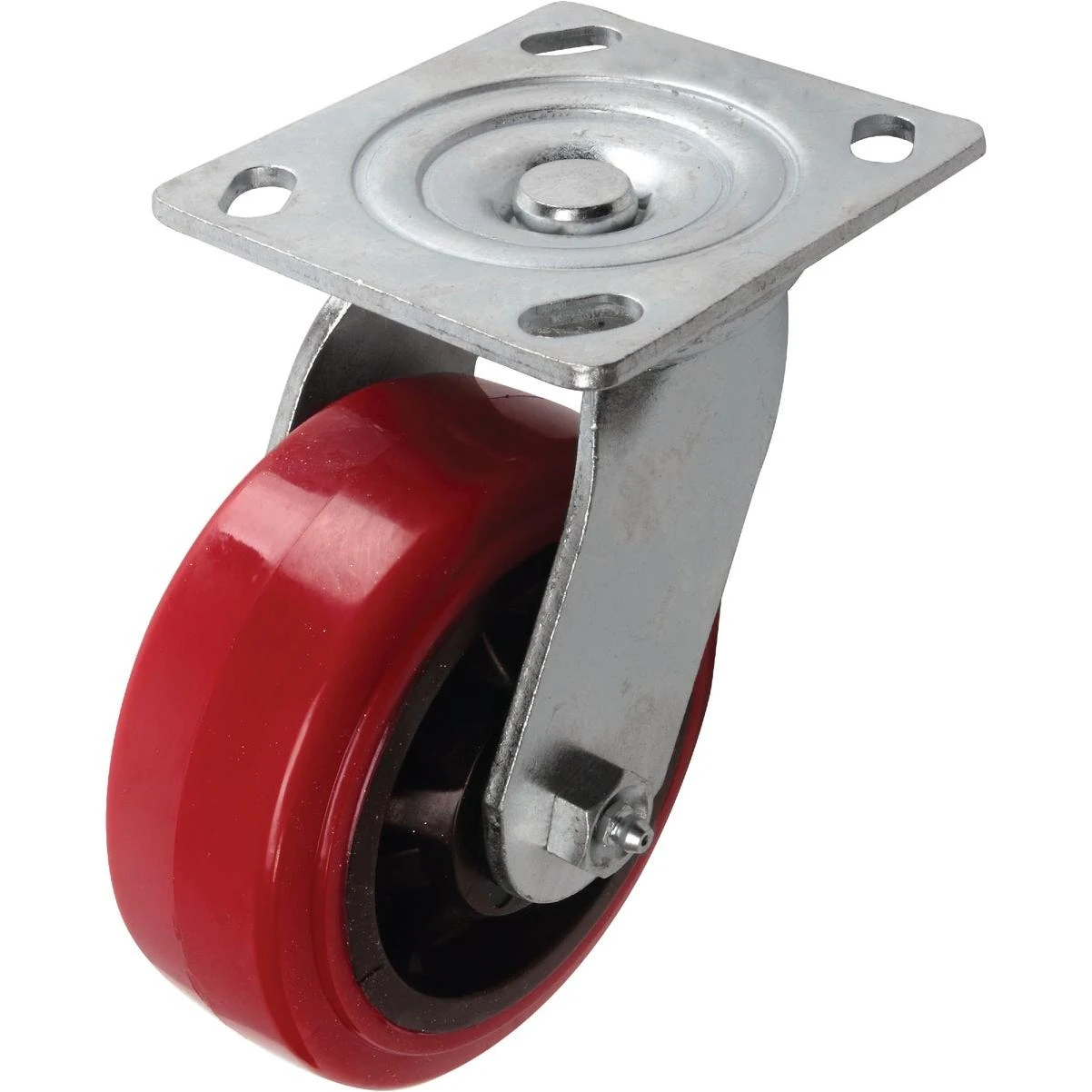 Shepherd Hardware 5 In. Polyurethane Medium-Heavy Duty Swivel Plate Caster