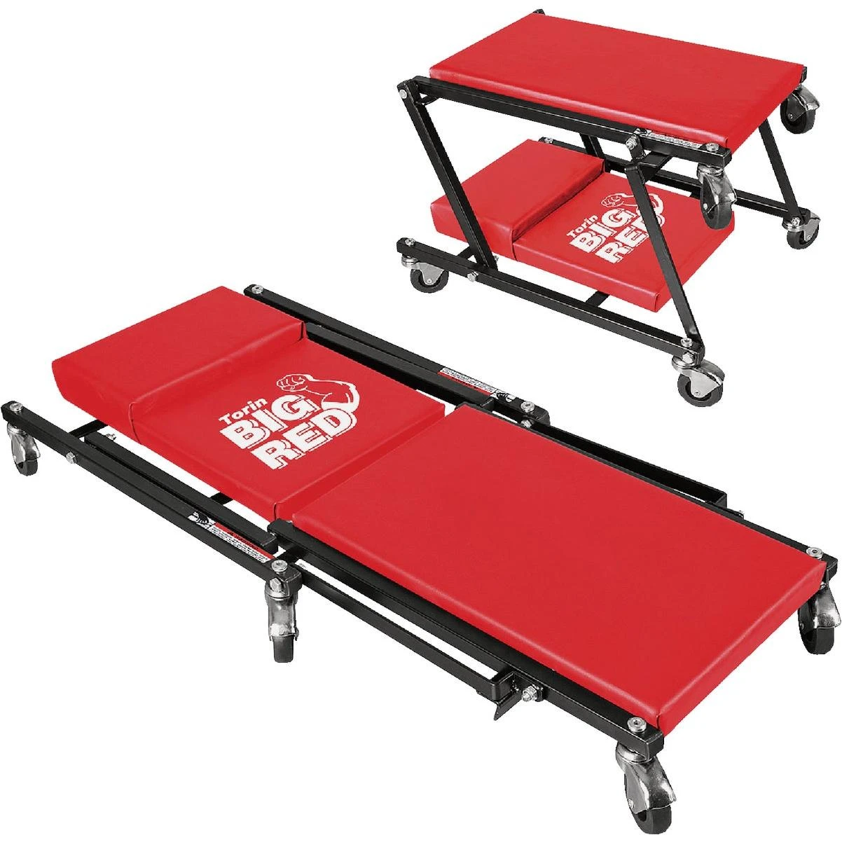 Big Red Z Creeper/ Foldable Rolling Seat