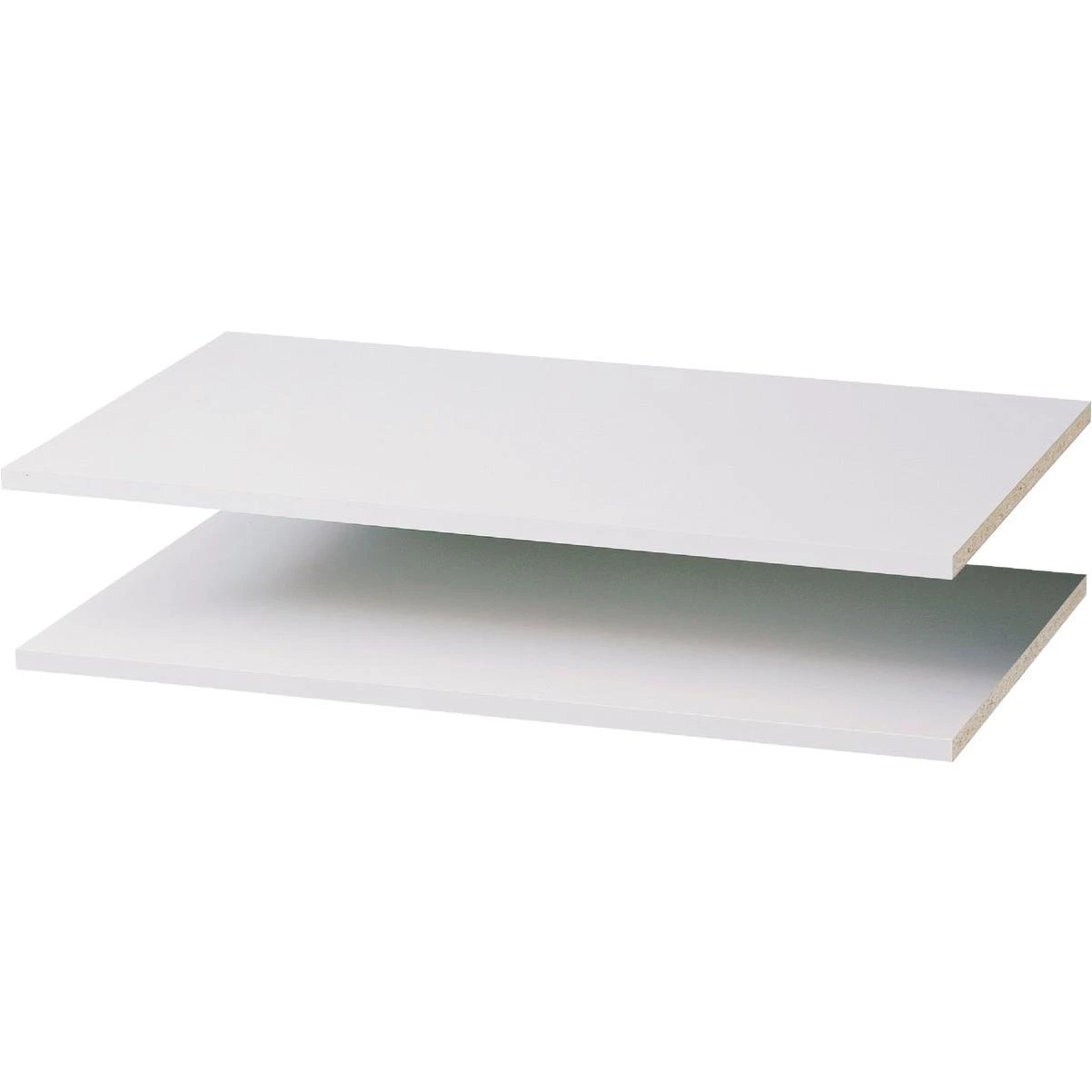 Easy Track 35 In. W. x 14 In. D. Laminated Closet Shelf, White (2-Pack)