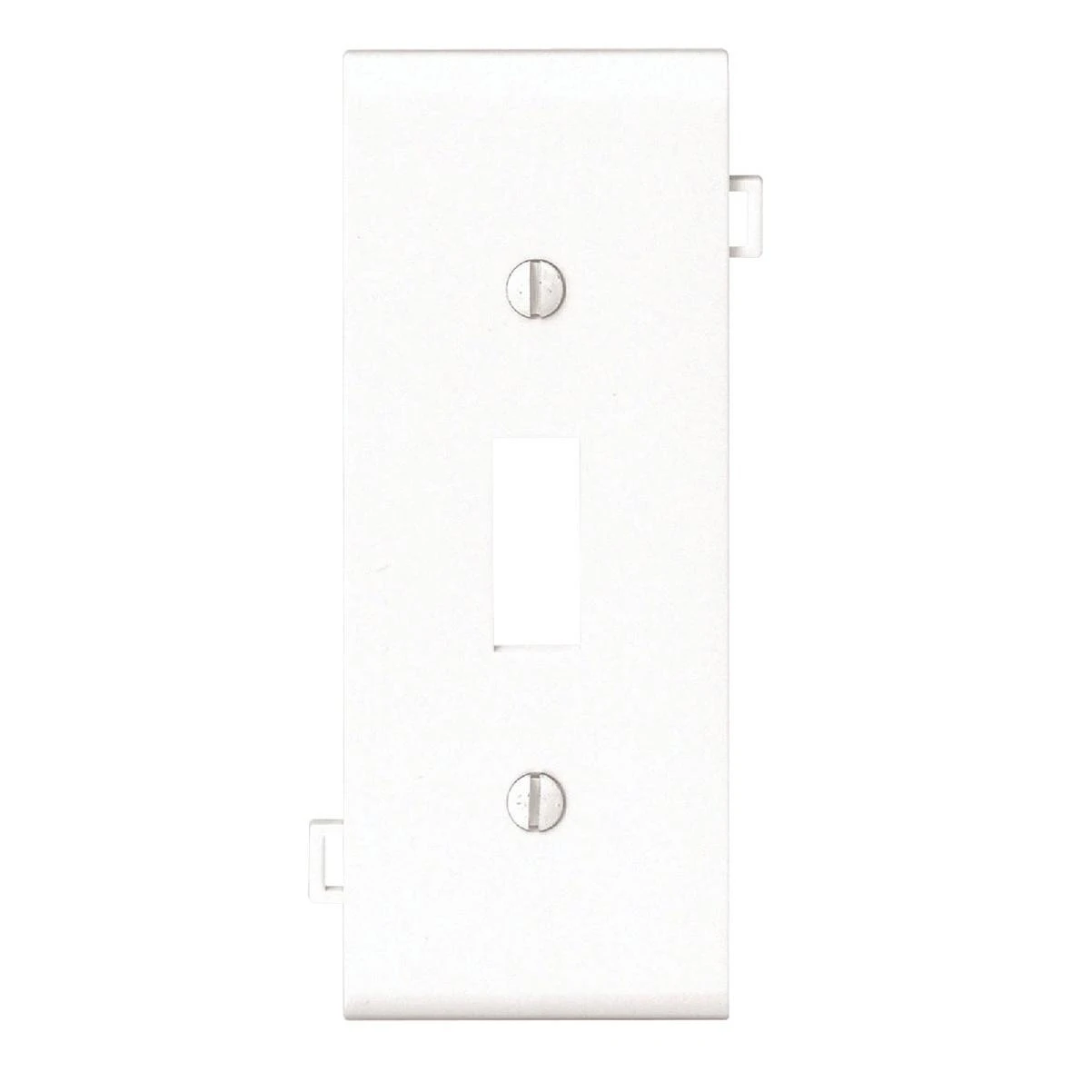 Leviton 1-Gang Plastic Sectional Toggle Switch Wall Plate Center Panel, White