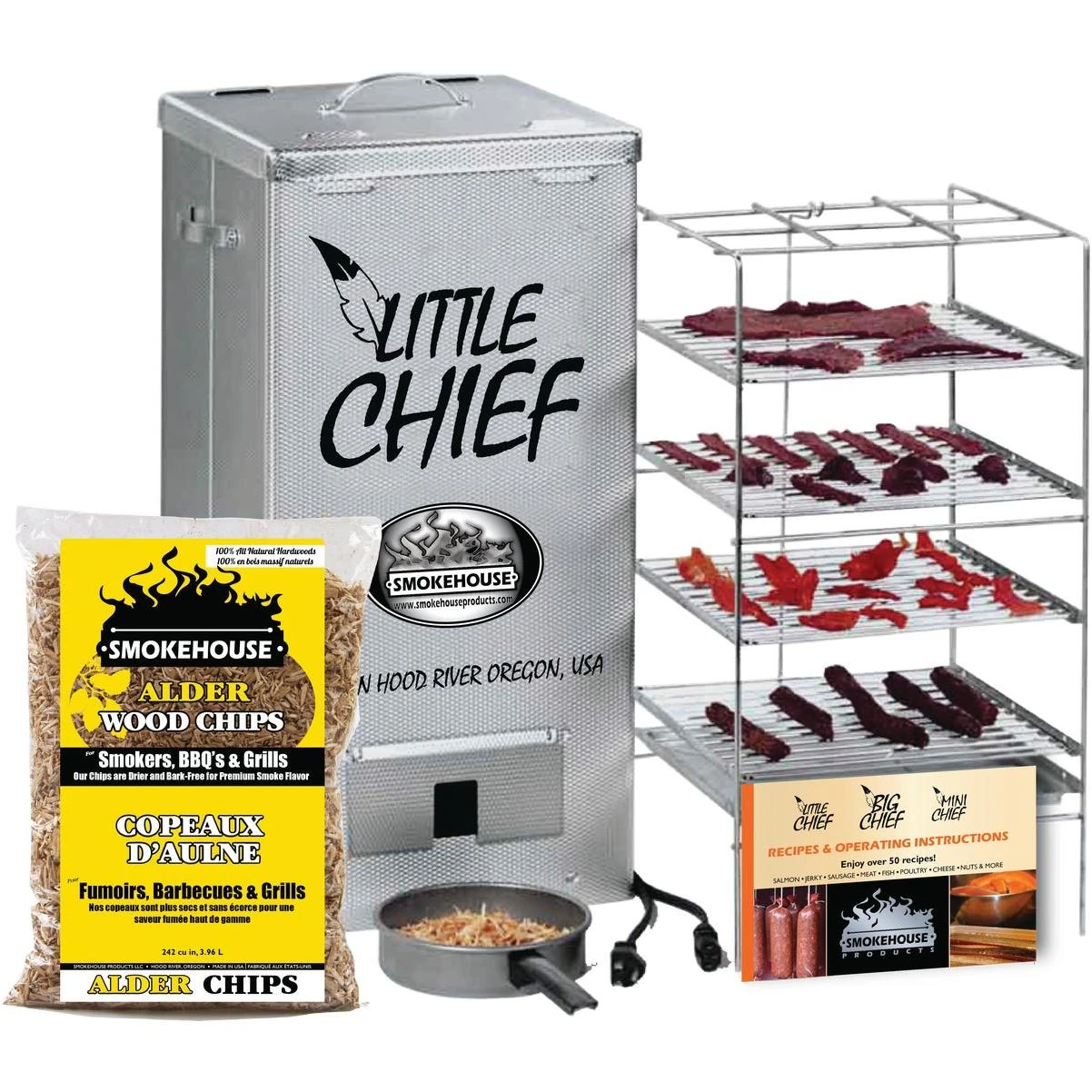 Little Chief 24.5 In. H. 250-Watt Vertical Front Load Electric Smoker