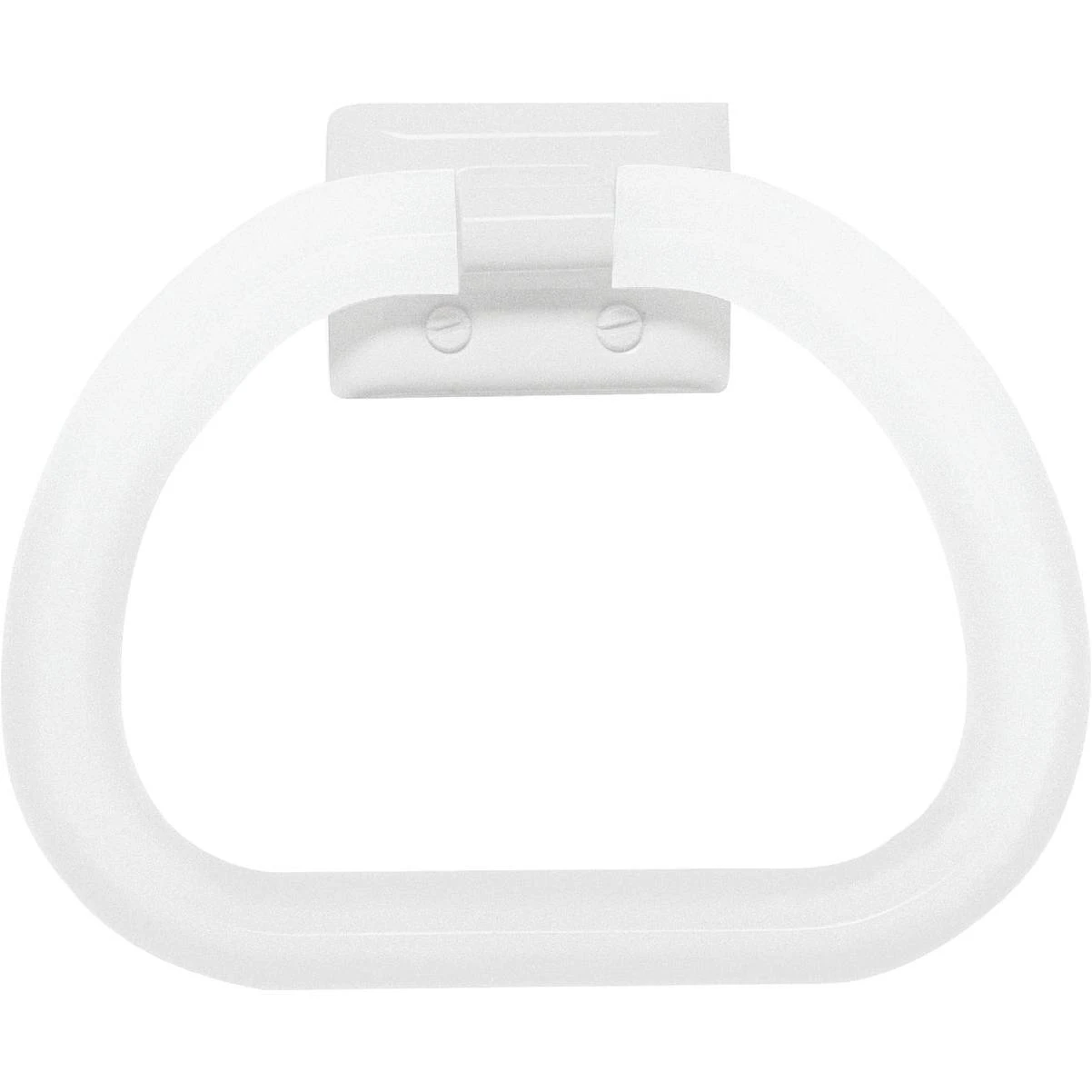 Decko White Plastic Towel Ring