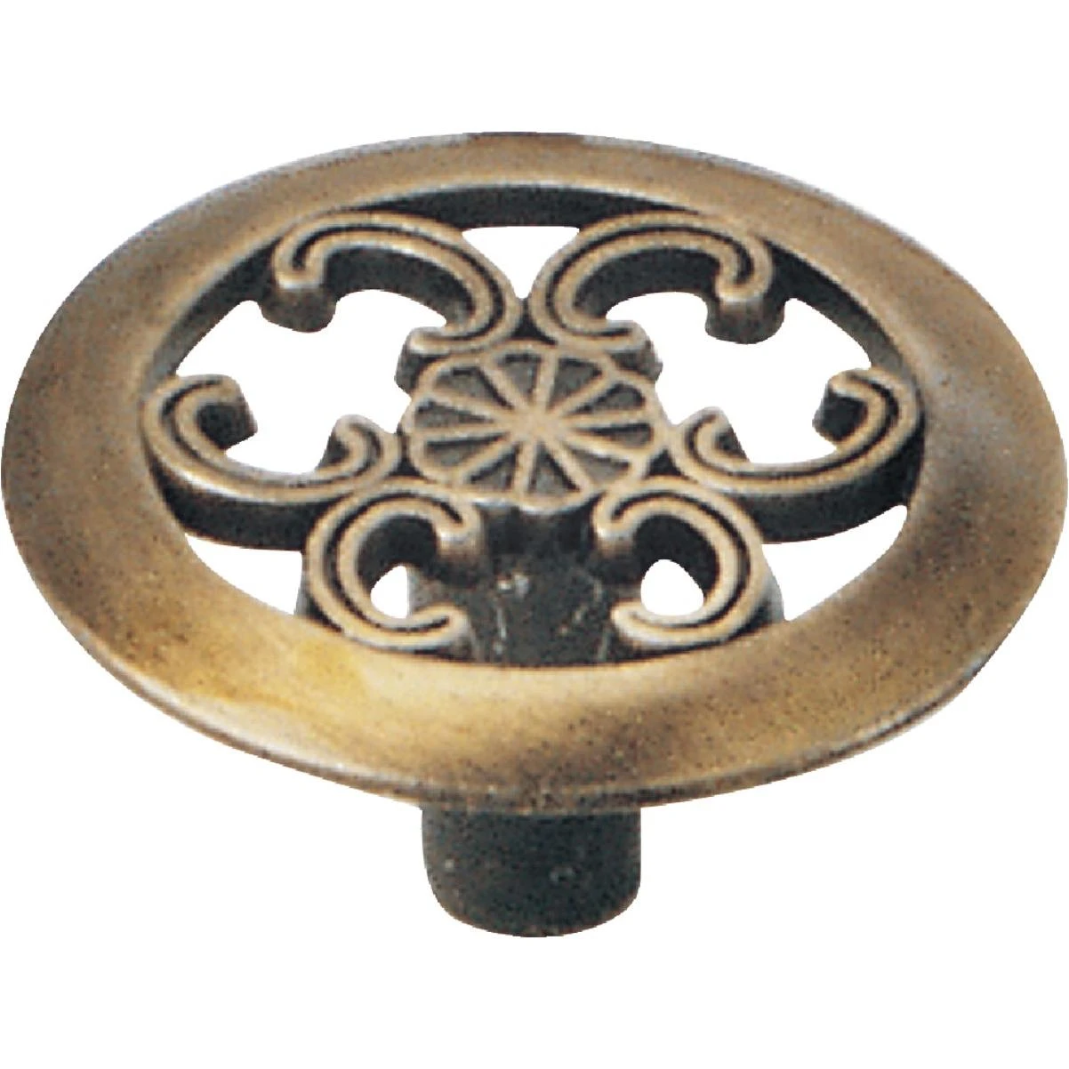 Laurey Georgetown Round 1-1/2 In. Dia. Antique Brass Cabinet Knob