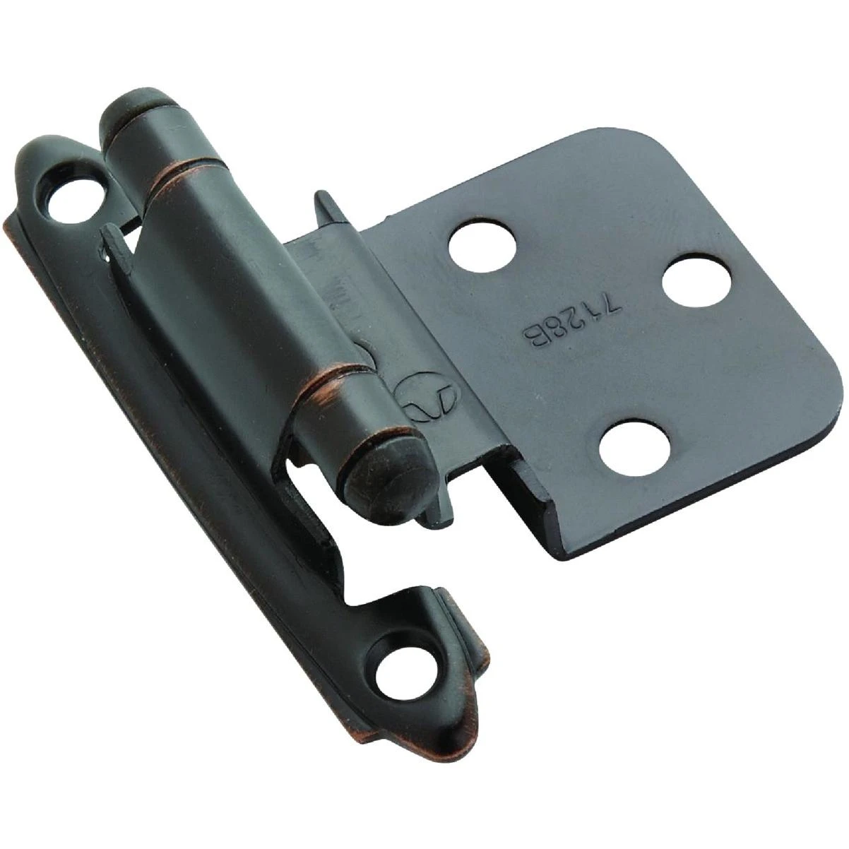 Amerock 3/8 In. Oil Rubbed Bronze Self-Closing Face Mount Inset Hinge (10-Pack)