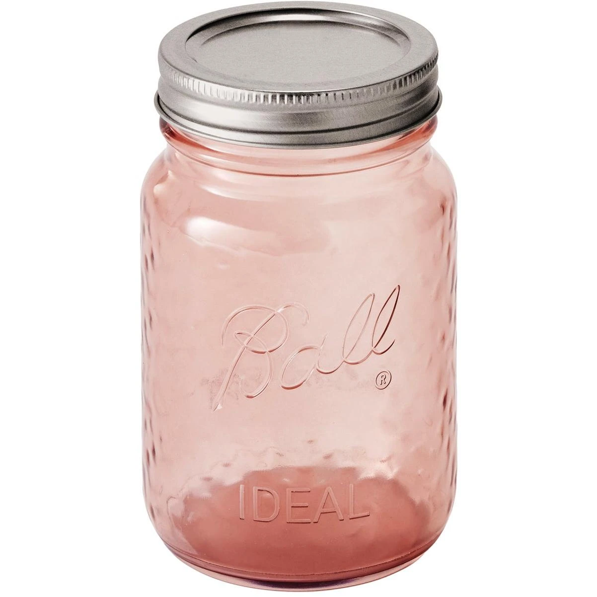 Ball 16 Oz. Pint Regular Mouth Vintage Pink Jar (4-Count)