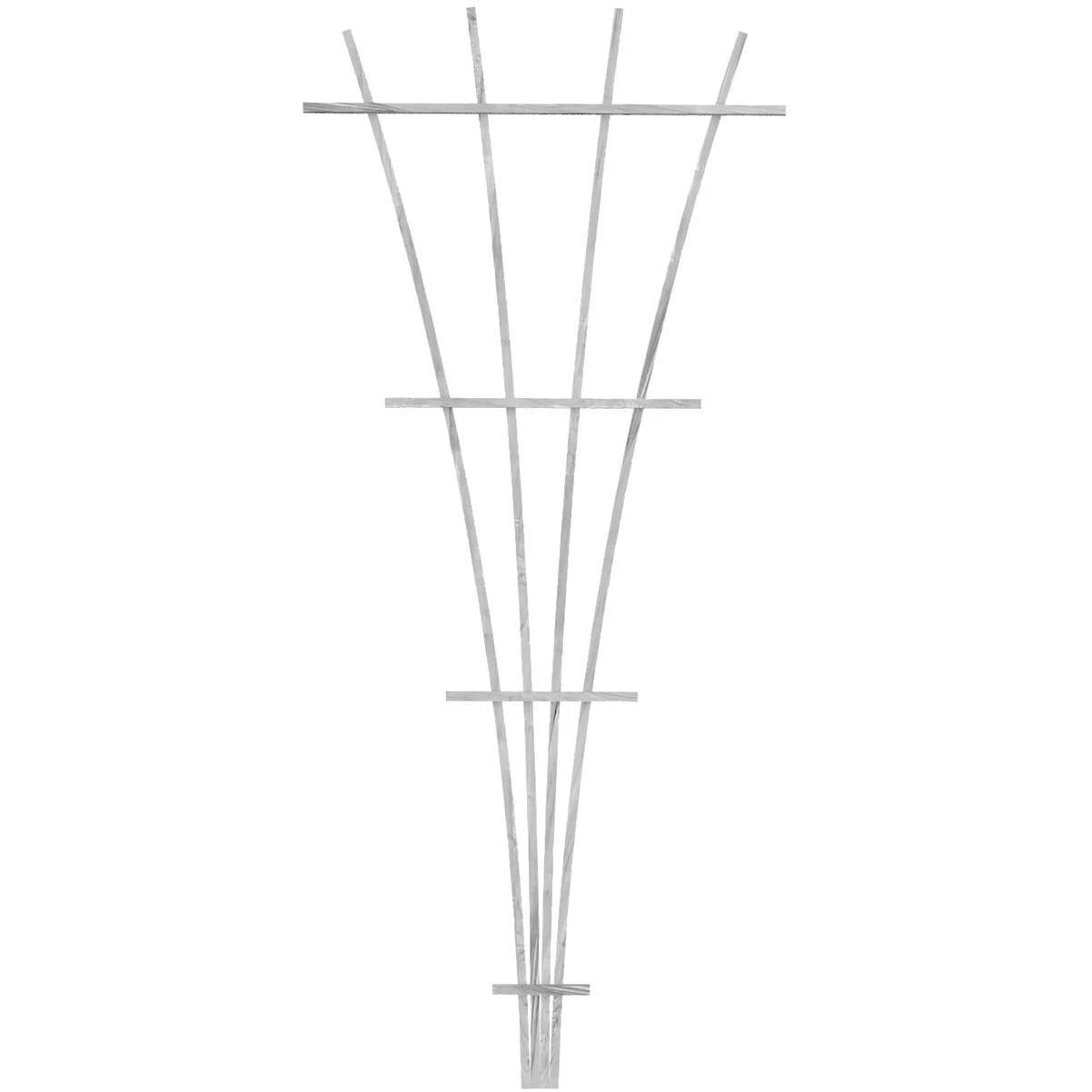 Panacea 72 In. White Wood Fan Trellis