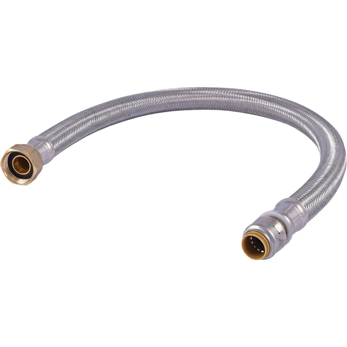 SharkBite 1/2 In. X 3/4 In. FIP X 24 In. L Braided Flexible Water Heater Connector