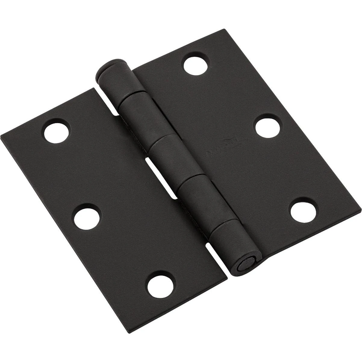 National Hardware 3 In. Black Square Door Hinge