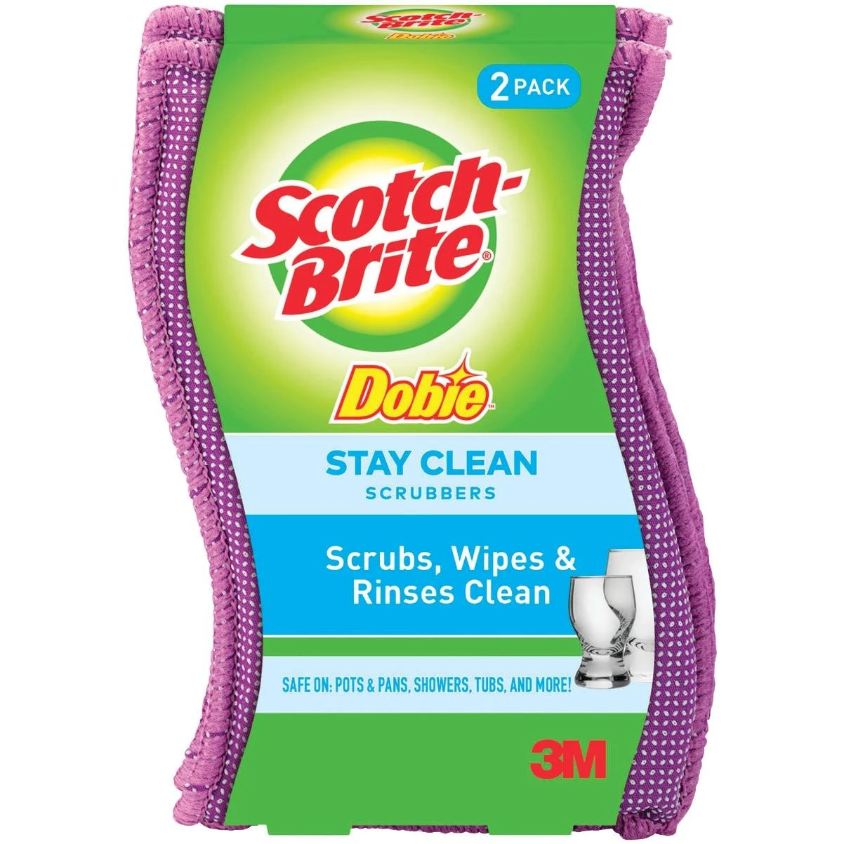 Scotch-Brite Dobie  Clean Rinse Scrubber (2-Pack)