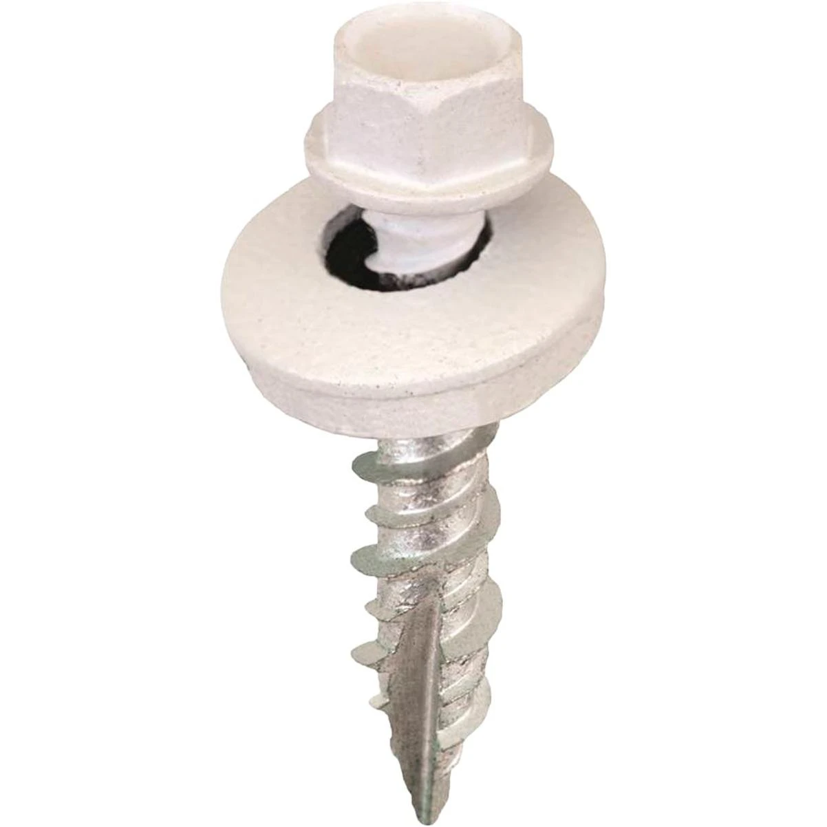 Acorn International 1 In. Washered Bright White Metal To Wood Screw (250 Ct.)