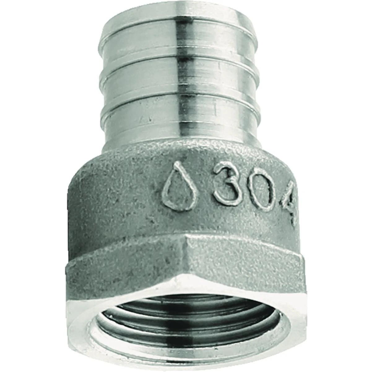 Plumbeez 3/4 In. x 1/2 In. FPT Stainless Steel PEX Adapter