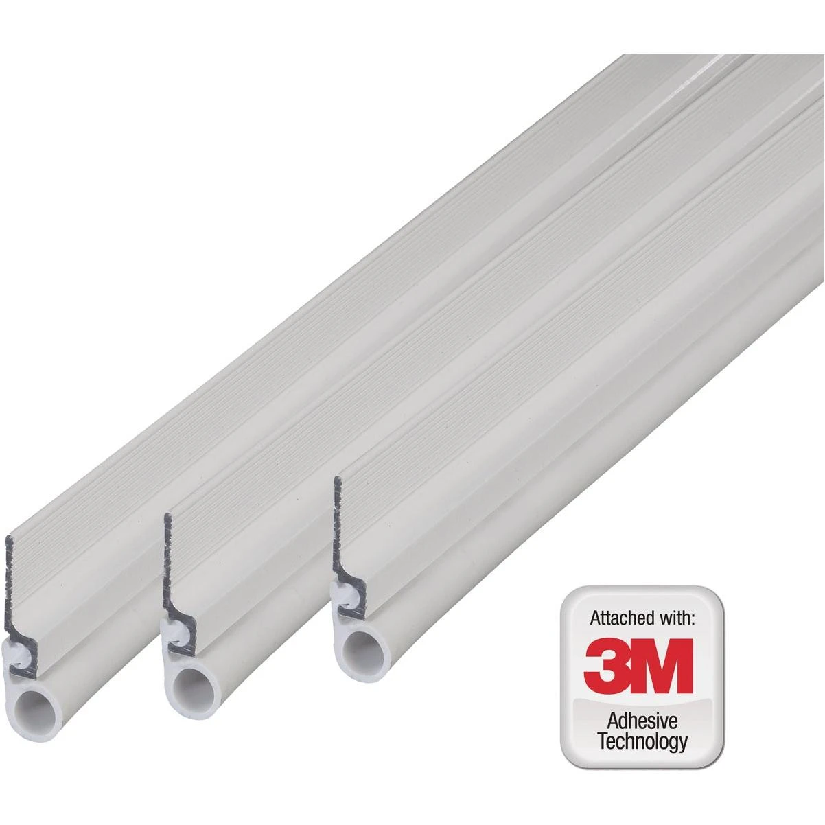 M-D Building Products Aluminum and Vinyl CINCH Self-Adhesive Top and Sides Door Seal Kit, White