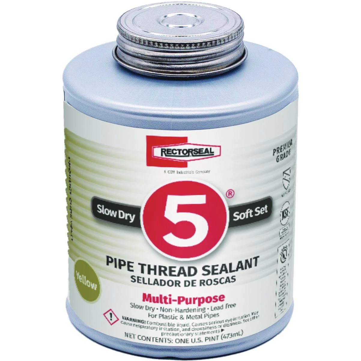 RectorSeal No. 5 16 Oz. Yellow Pipe Thread Sealant