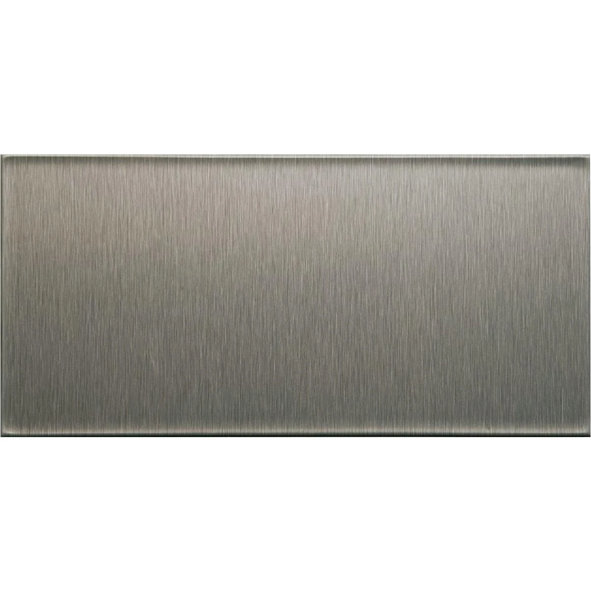 Aspect 3 In. x 6 In. Aluminum Backsplash Peel & Stick, Short Grain Stainless (8-Pack)