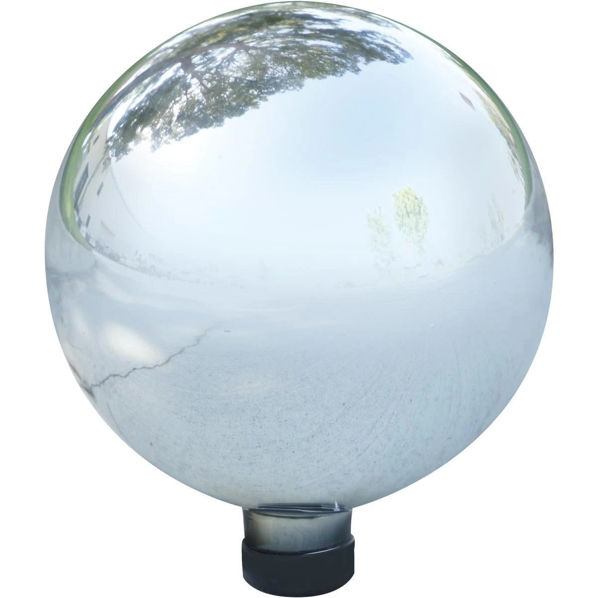 Alpine 10 In. Dia. Electric Silver Glass Gazing Globe