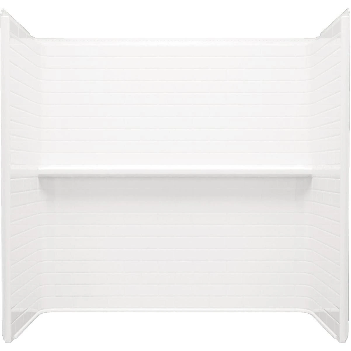 Sterling Traverse 60-1/8 In. L x 31-1/4 In. W X 58-1/4 In. H 4-Piece Tub & Shower Wall Set in White