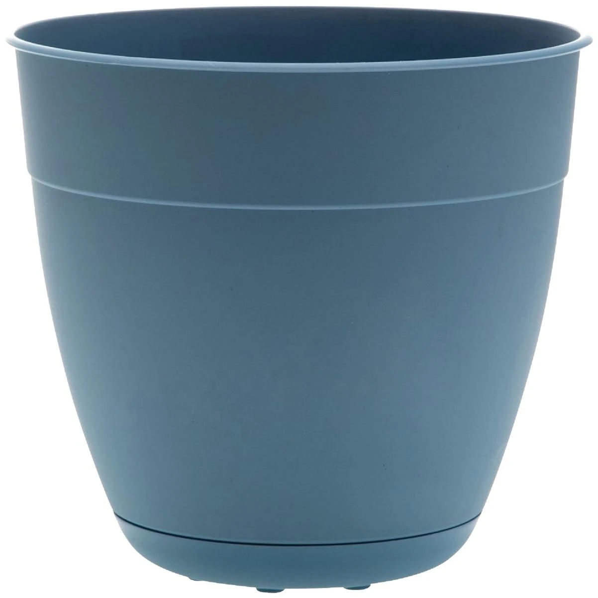 Bloem Ocean Series Dayton 14.5 In. H. x 16 In. Dia. Recycled Ocean Plastic Ocean Blue Planter