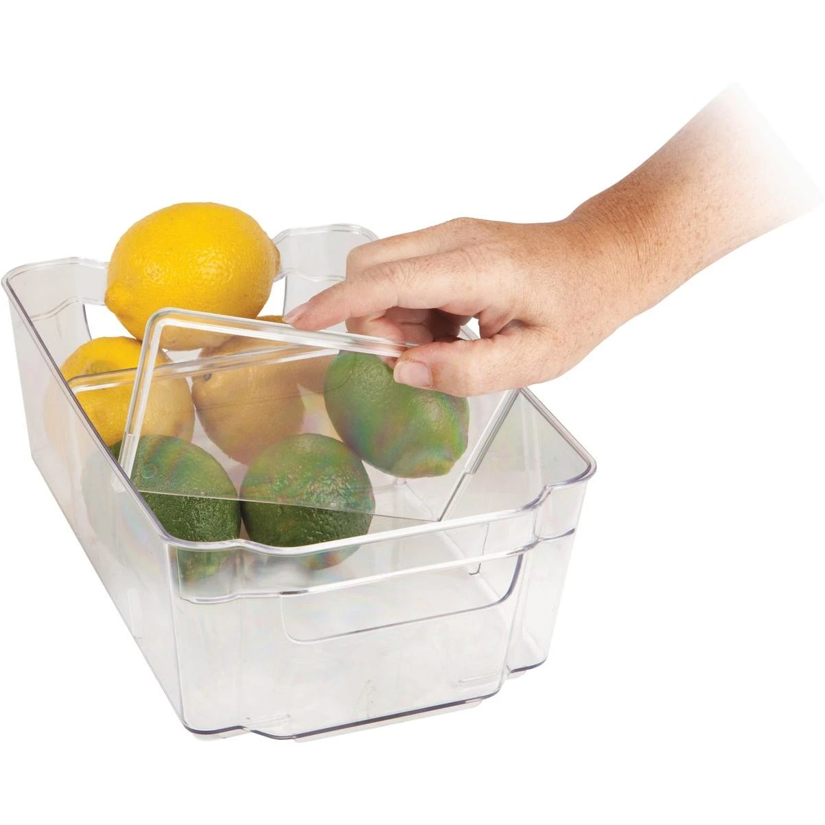 Dial Industries Clear-ly Organized Kitchen Bin w/Dividers