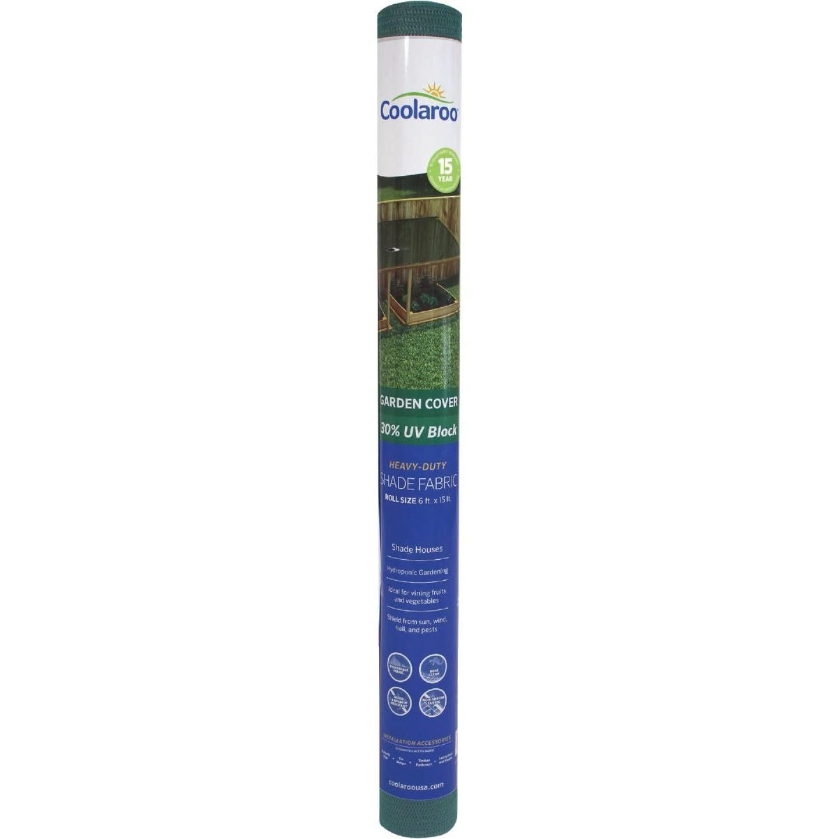 Coolaroo 6 Ft. W. x 15 Ft. L. Rainforest 30% UV Shade Fabric