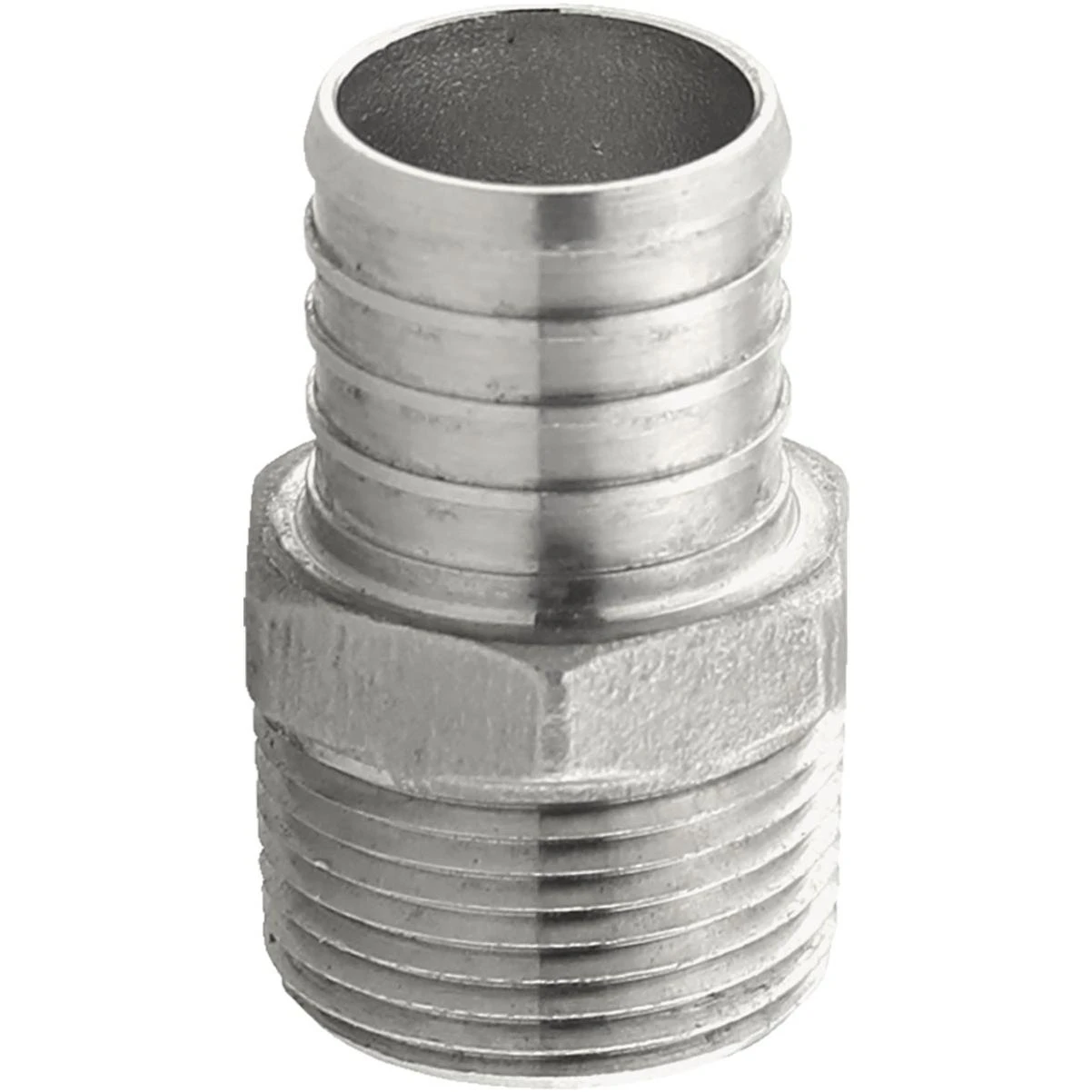 Plumbeez 1 In. x 3/4 In. MPT Stainless Steel PEX Adapter