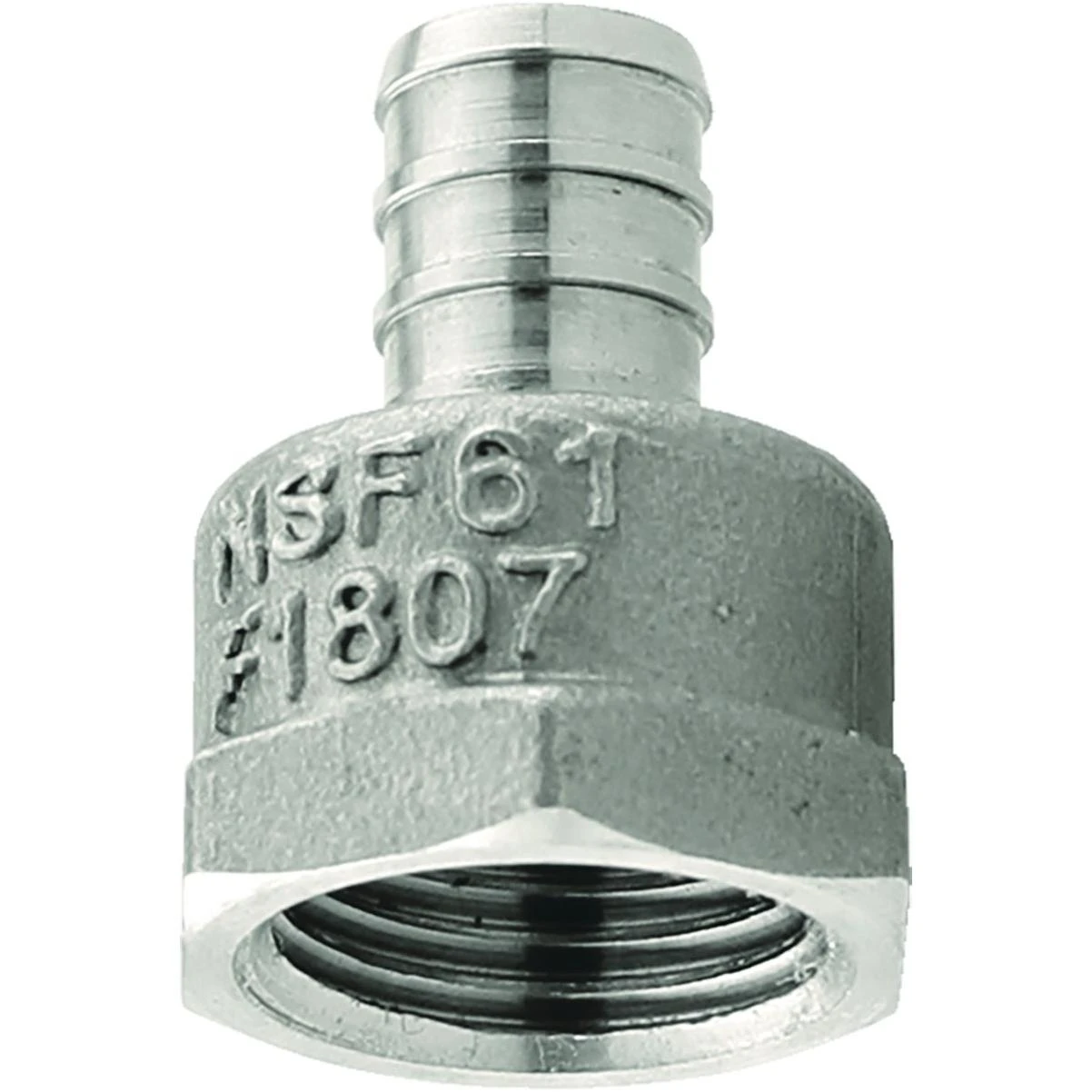 Plumbeez 1/2 In. x 1/2 In.FPT Stainless Steel PEX Adapter