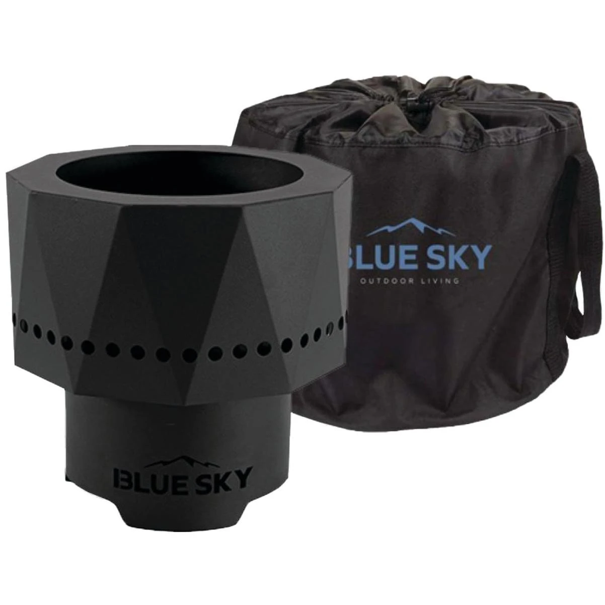 Blue Sky Pike 10 In. Round Wood/Pellet Ultra Portable Steel Smokeless Fire Pit