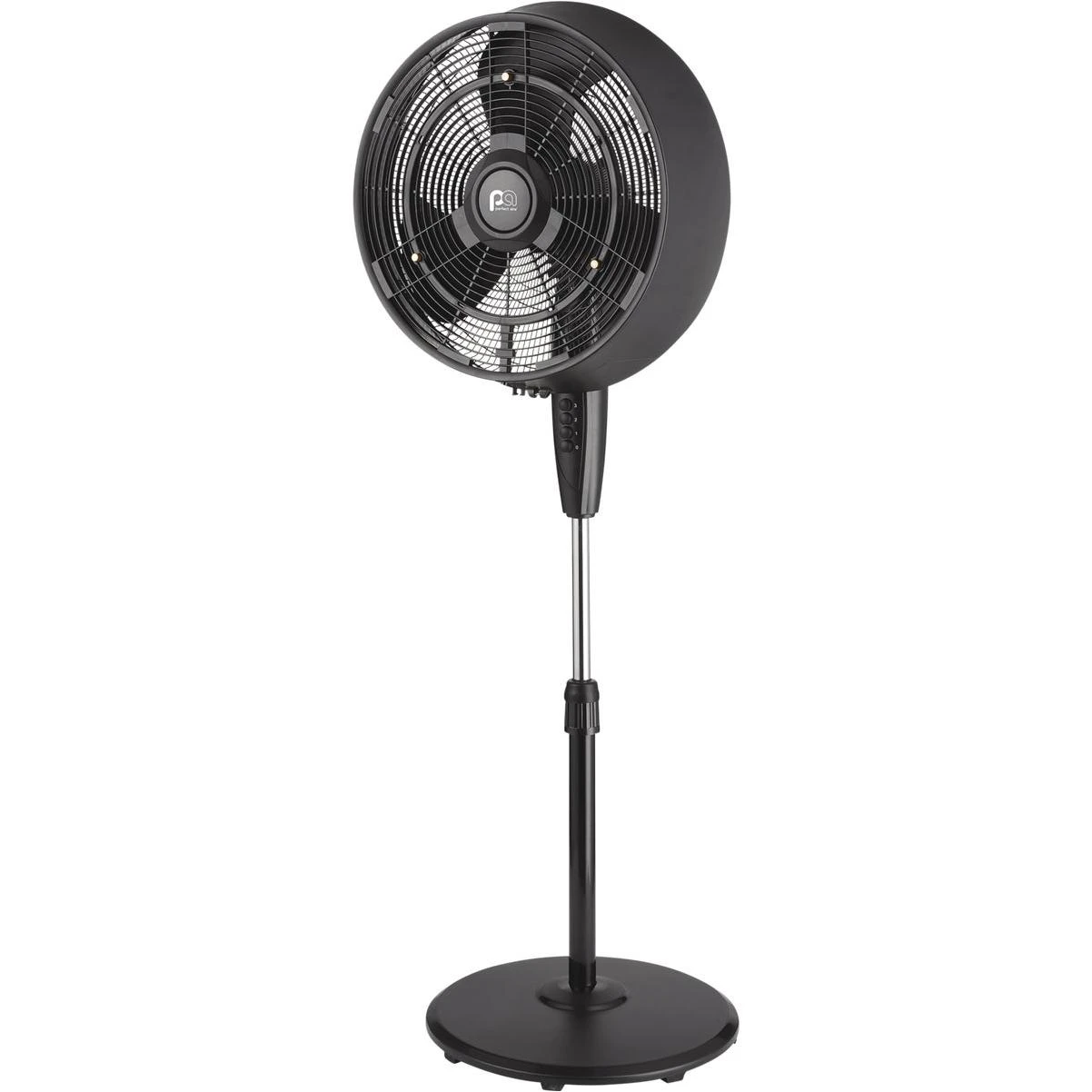 Perfect Aire 18 In. 3-Speed Black Oscillating Outdoor Misting Fan