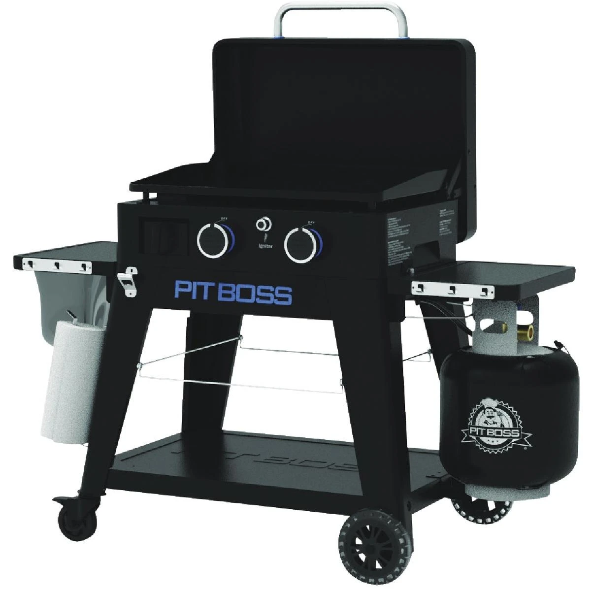 Pit Boss 2-Burner Black & Stainless Steel 26,000 BTU 421 Sq. In. Outdoor LP Gas Griddle