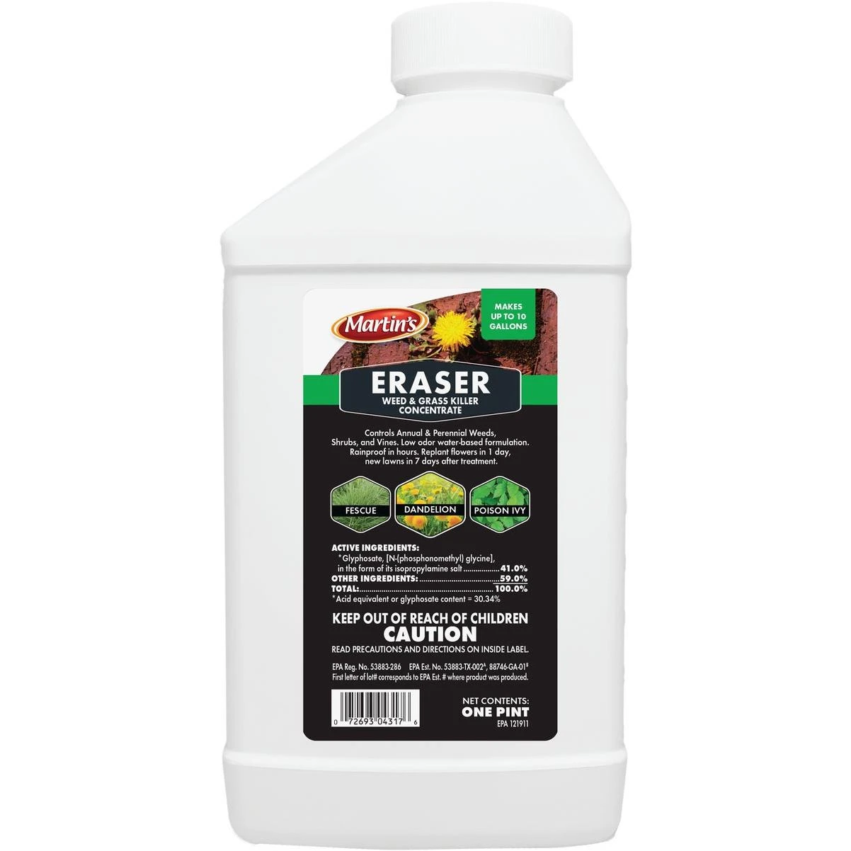Martin's Eraser 1 Pt. Concentrate Weed & Grass Killer