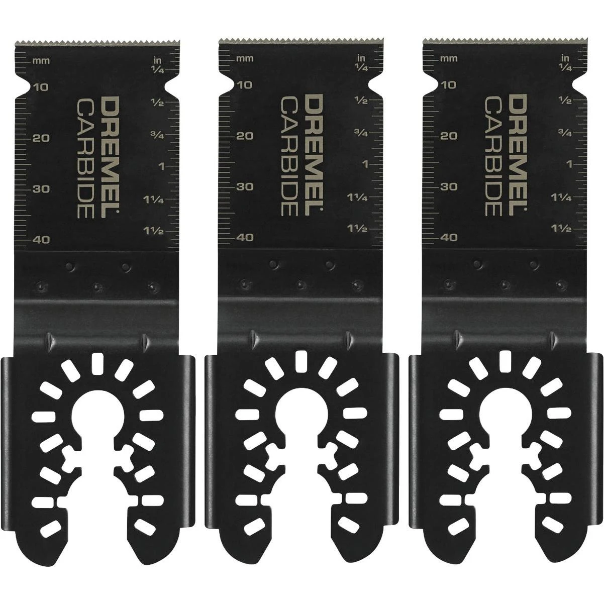 Dremel Universal 1-1/4 In. Carbide Flush Cut Oscillating Blade (3-Pack)