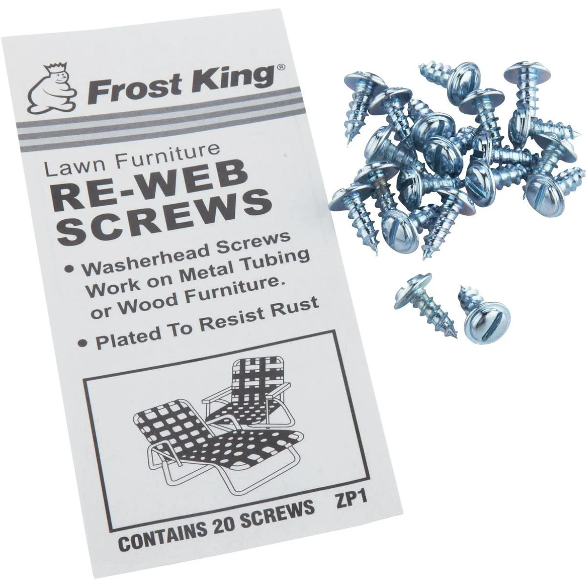 Frost King Outdoor Chair Webbing Screws (20-Pack)