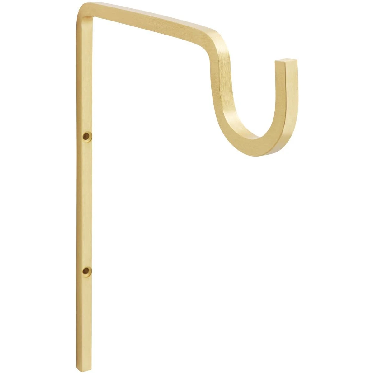 National Hardware 9 In. Brushed Gold Steel Extended Wall Hook Plant Hanger