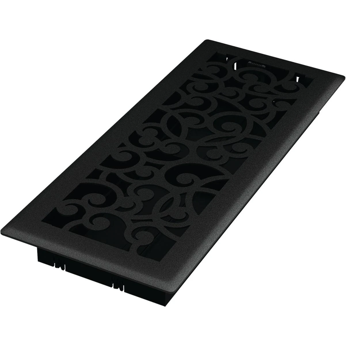 Imperial Wonderland 4 In. x 12 In. Black Iron Steel Floor Register