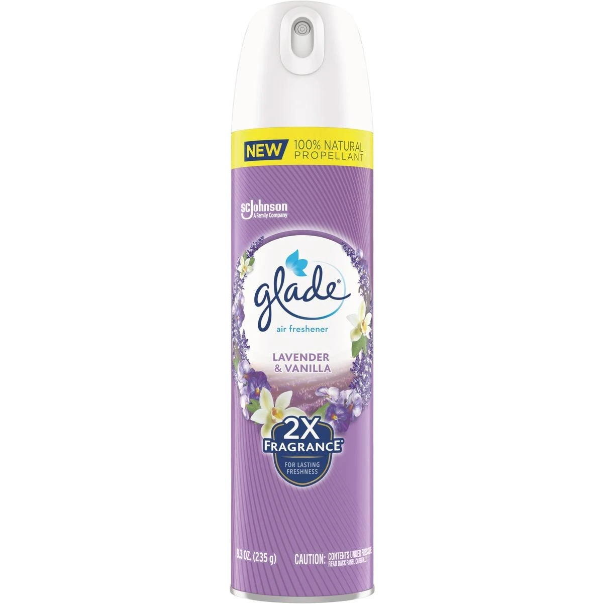 Glade 2X Fragrance 8 Oz. Lavender & Vanilla Spray Air Freshener