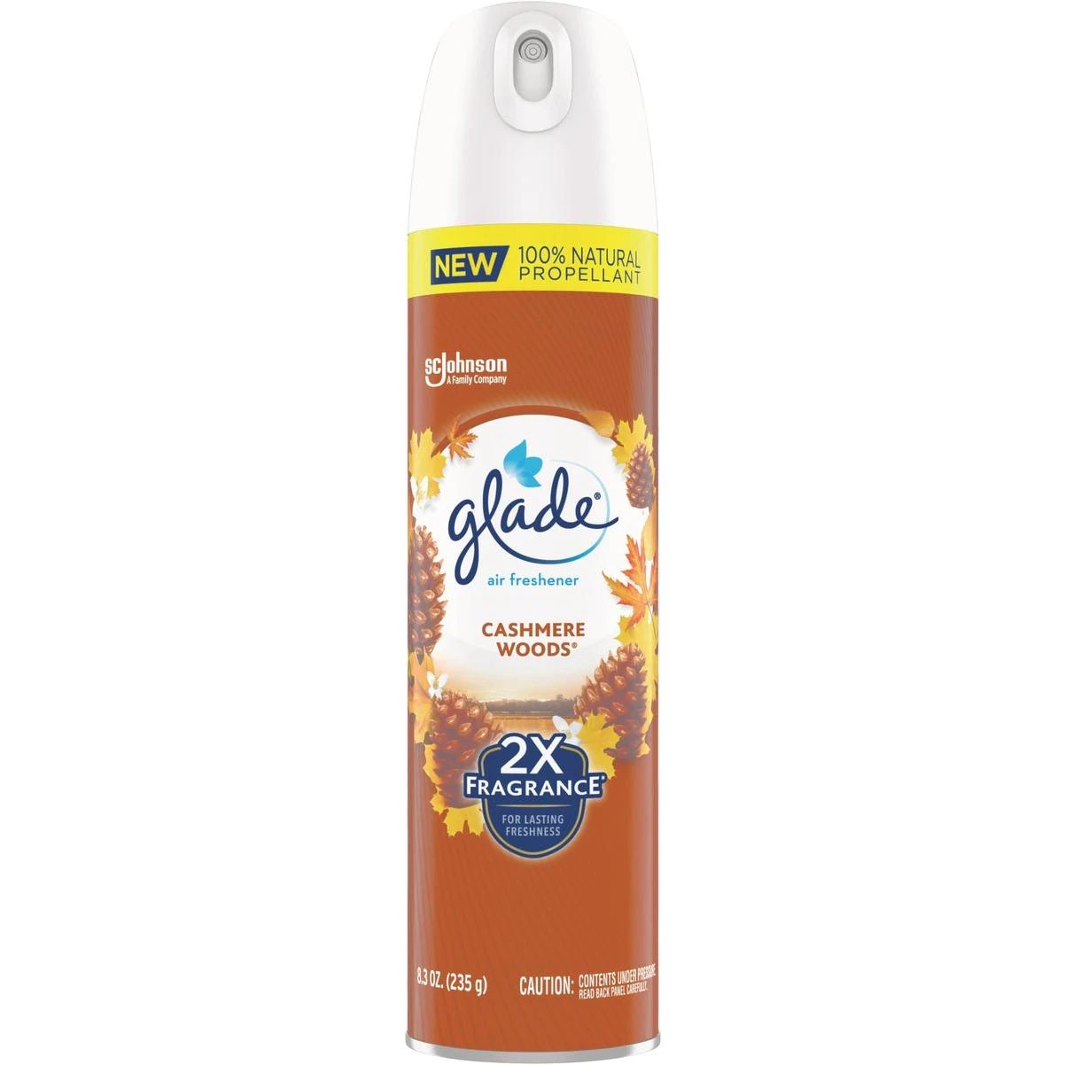 Glade 2X Fragrance 8 Oz. Cashmere Woods Spray Air Freshener