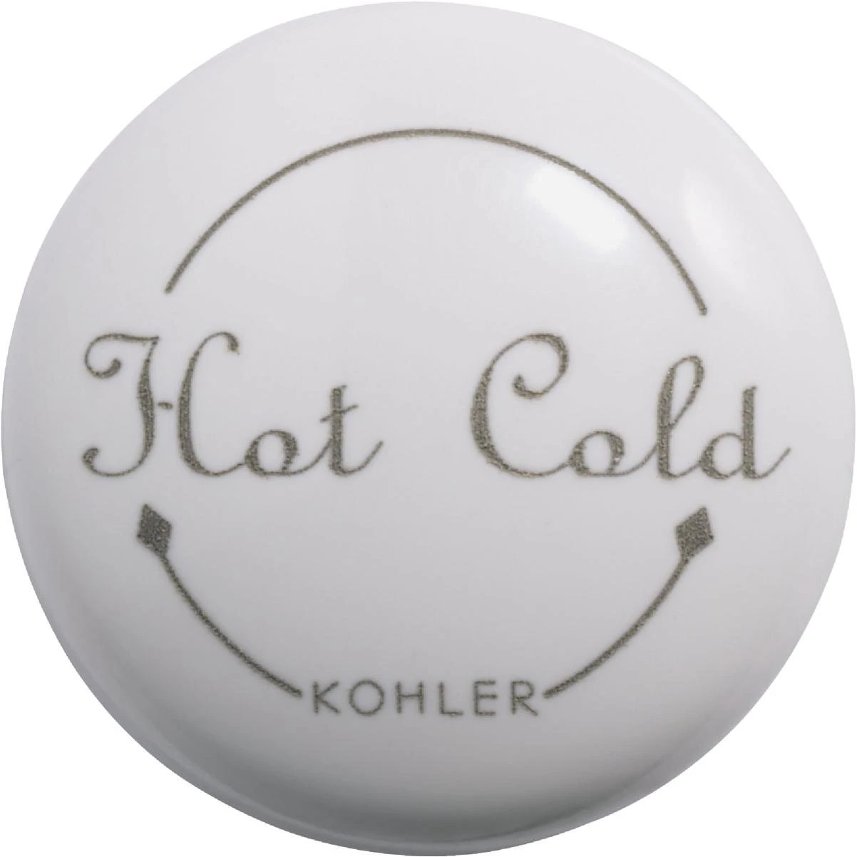 Kohler Fairfax White Single Handle Button