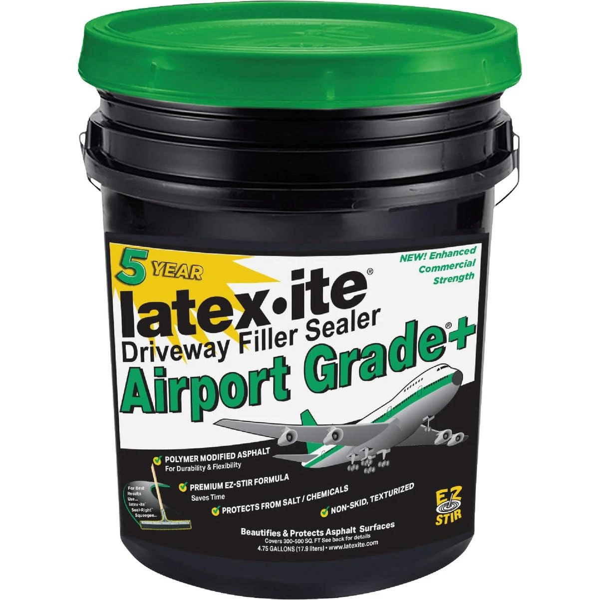 Latex-ite Airport Grade+ 4.75 Gal. Blacktop Driveway Sealer