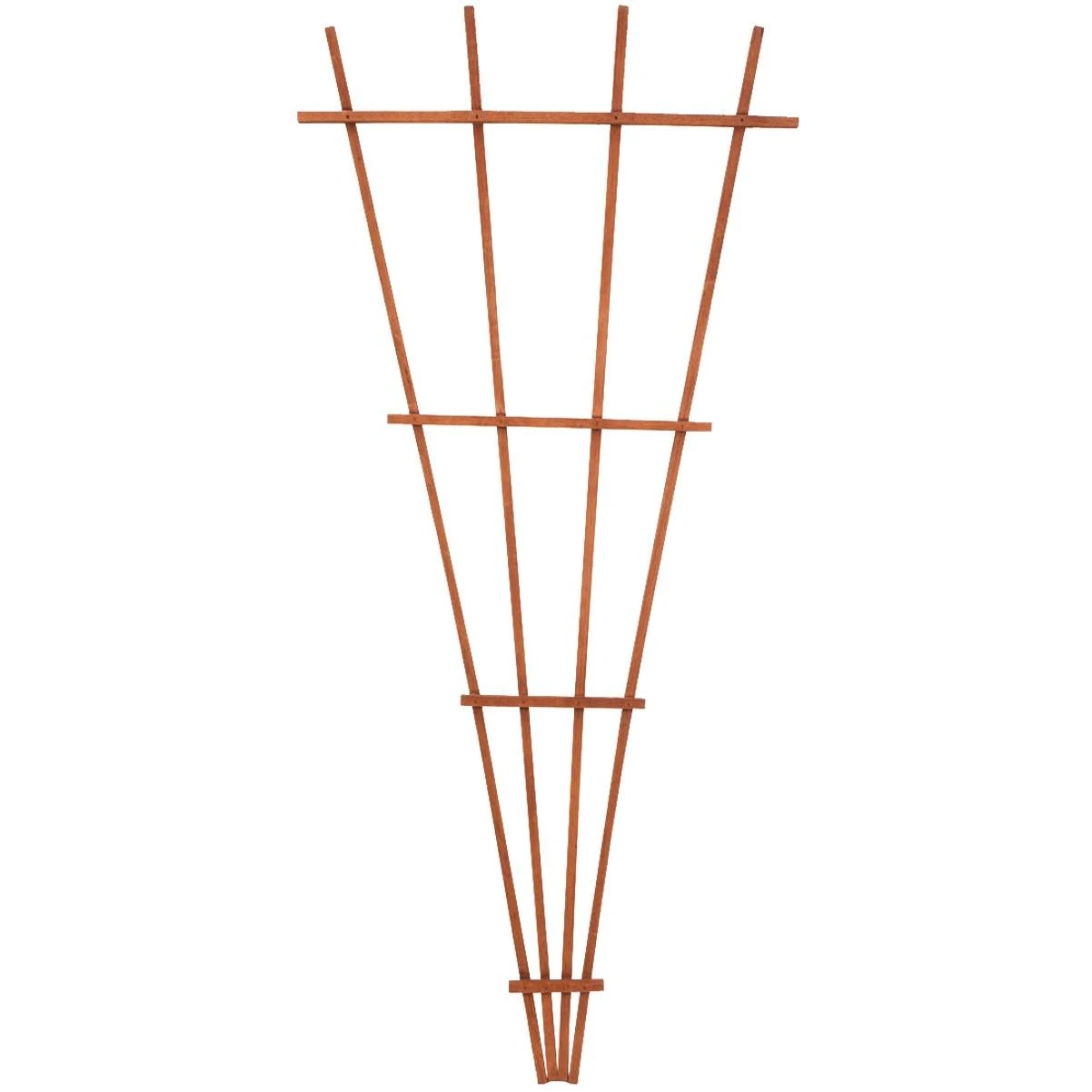 Panacea 72 In. Brown Wood Fan Trellis