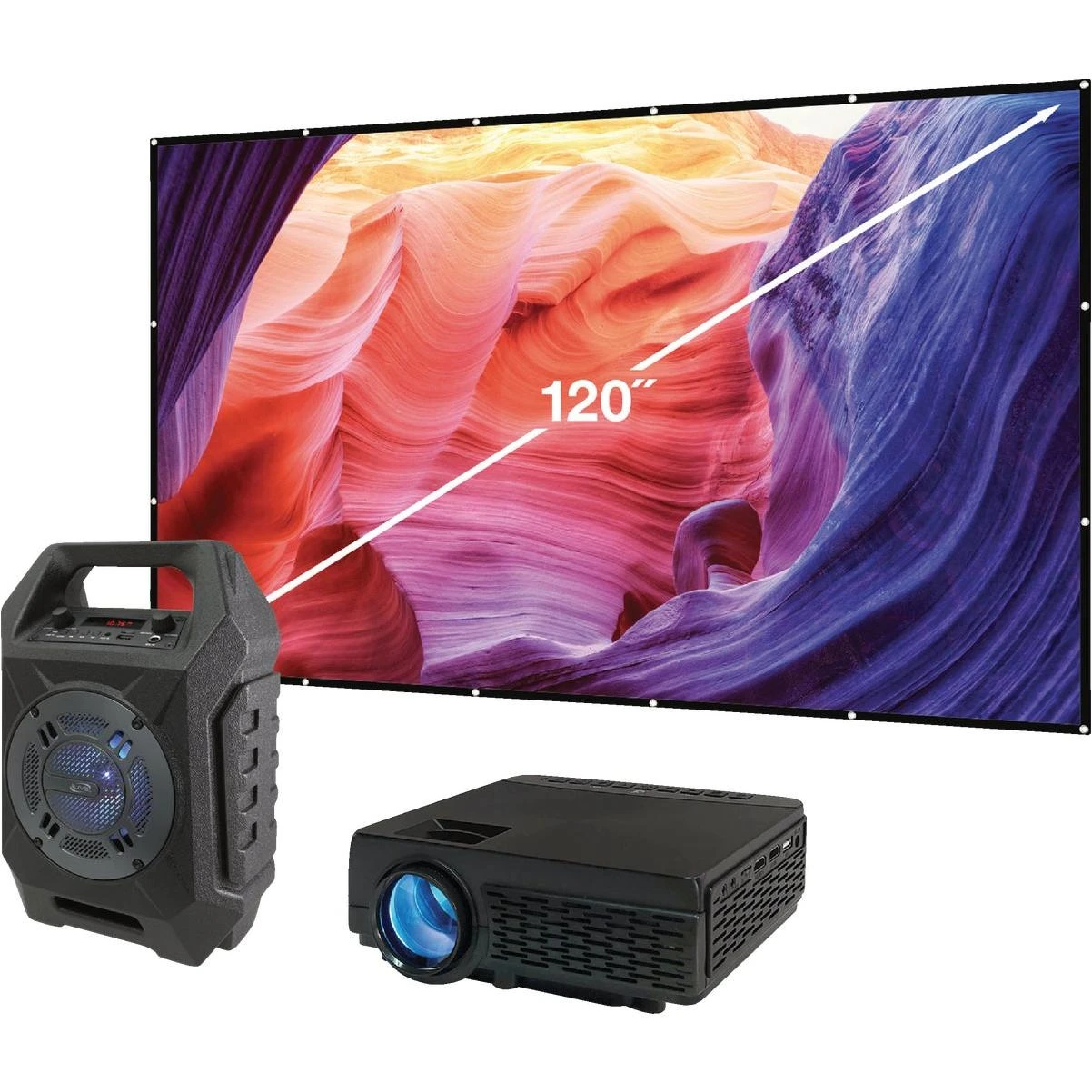 iLive Pop-Up Movie Theater Kit