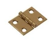 3/4" X 1" Solid Brass Broad Hinge, Bright Finish, Model 851189