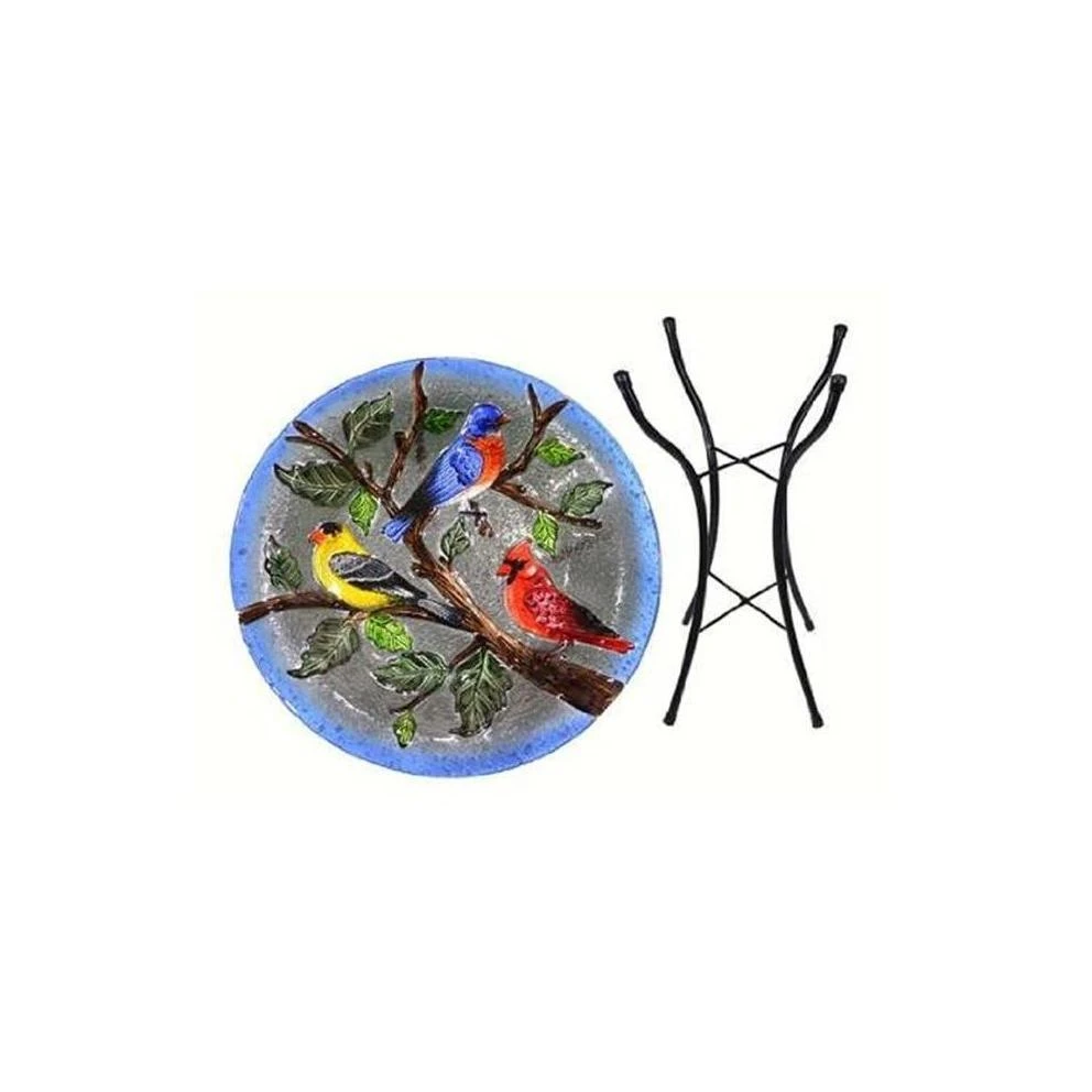 Songbird Essentials Se5006 Trio Bird Bath With Stand For Outdoor Birds