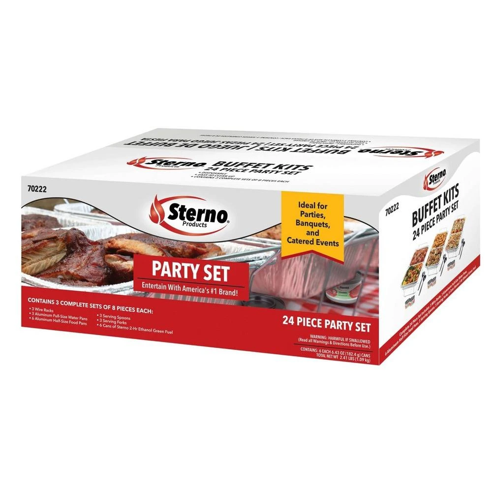 Sterno Buffet Kit 8.50 in. H x3.50 in. W x 23.63 in. L