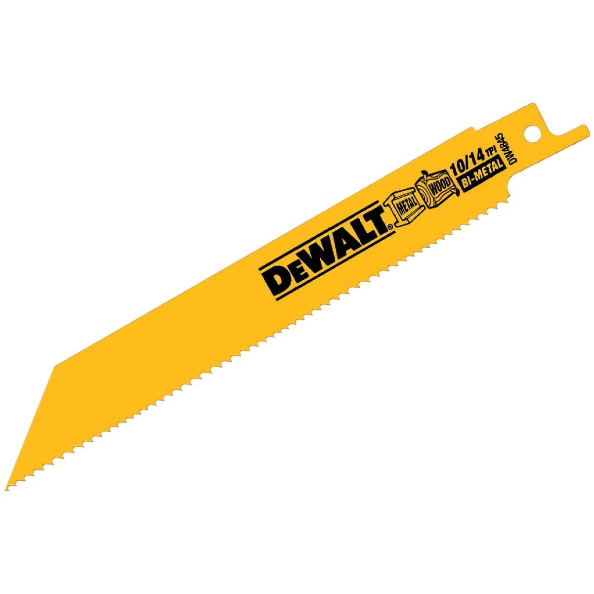DEWALT 6 In. 10/14 TPI Bi-Metal General Purpose  Reciprocating Saw Blade (2-Pack)