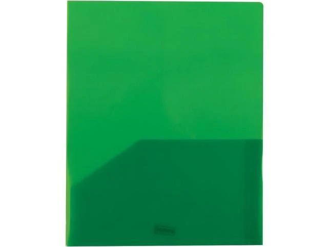 Staples Report Cover With 2 Pockets, Plastic, Green, Model 26383, Each