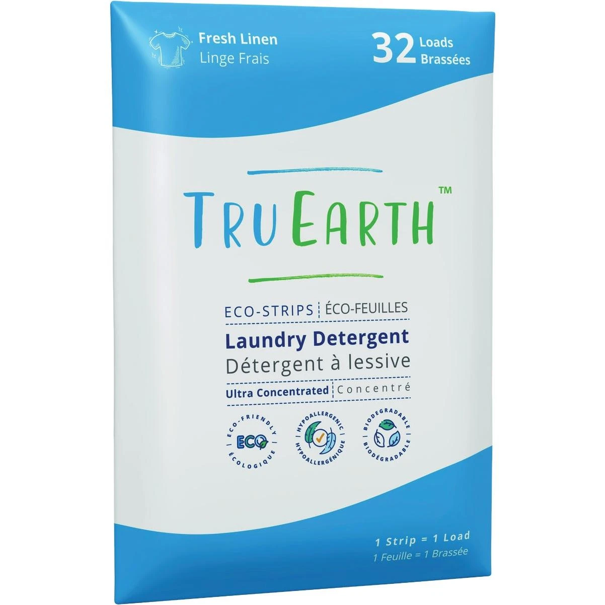 Tru Earth Eco-Strips Fresh Linen Laundry Detergent