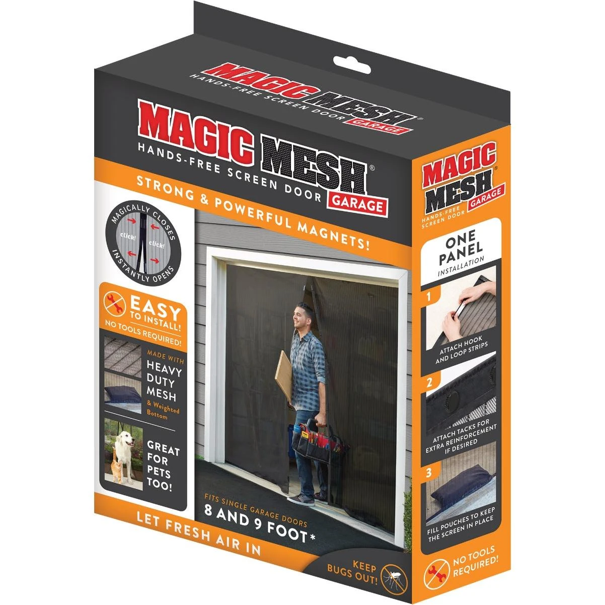 Magic Mesh Garage Screen Door